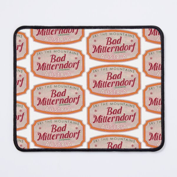 Item preview, Bad Mitterndorf, Austria, Steiermark, Ski, textured skiing badge designed and sold by Wanderful-roads.