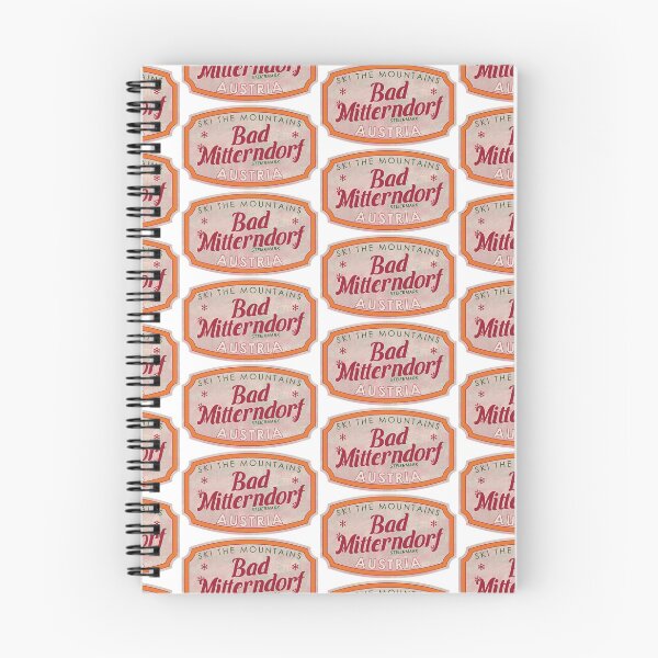 Item preview, Bad Mitterndorf, Austria, Steiermark, Ski, textured skiing badge designed and sold by Wanderful-roads.
