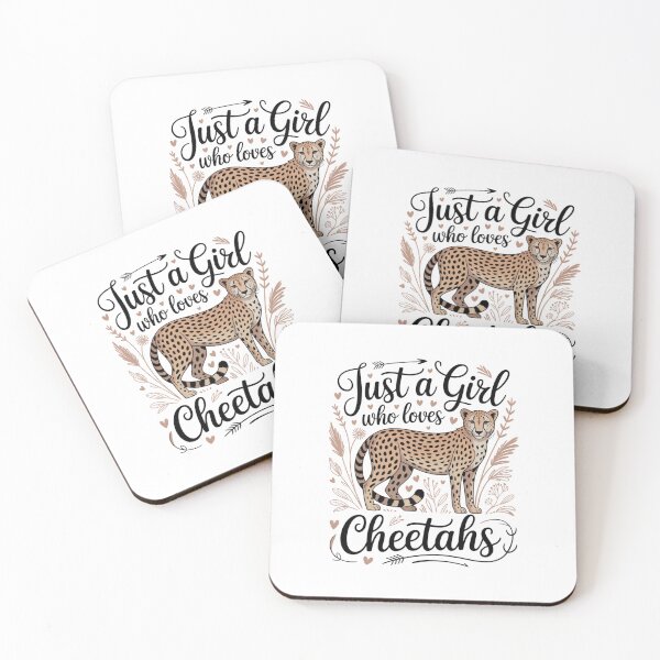 Item preview, Just A Girl Who Loves Cheetahs Big Cat Wild Animal Lover Women designed and sold by CORJIDOG-ART.