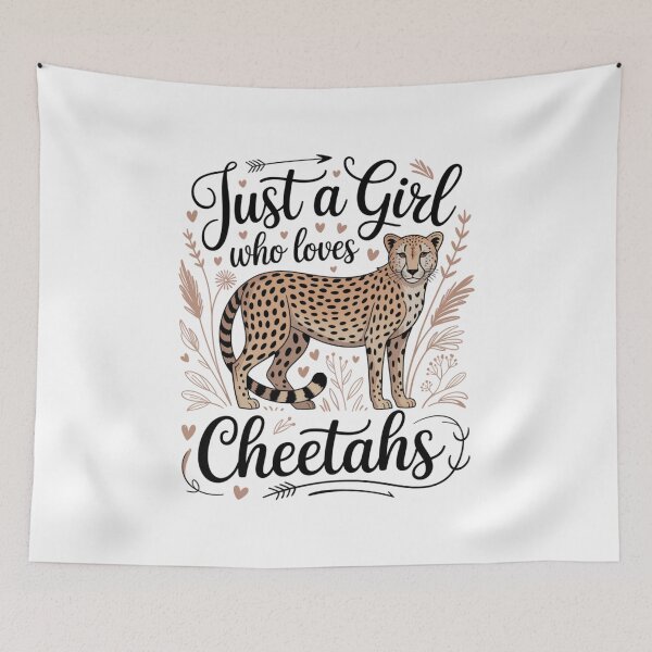 Item preview, Just A Girl Who Loves Cheetahs Big Cat Wild Animal Lover Women designed and sold by CORJIDOG-ART.