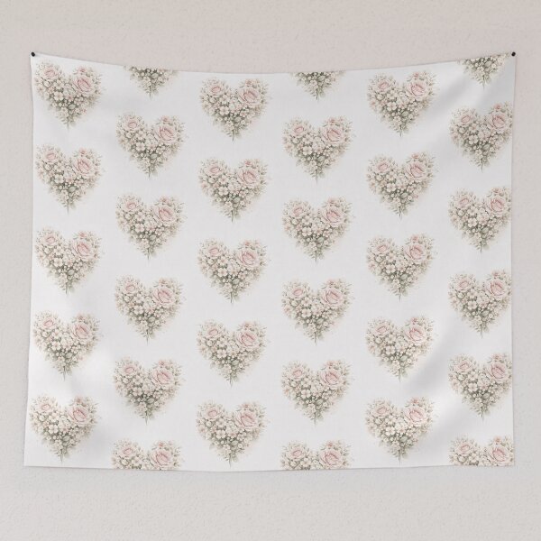 Item preview, Floral Heart Romantic Flower Design designed and sold by bloomandbeads.eu.