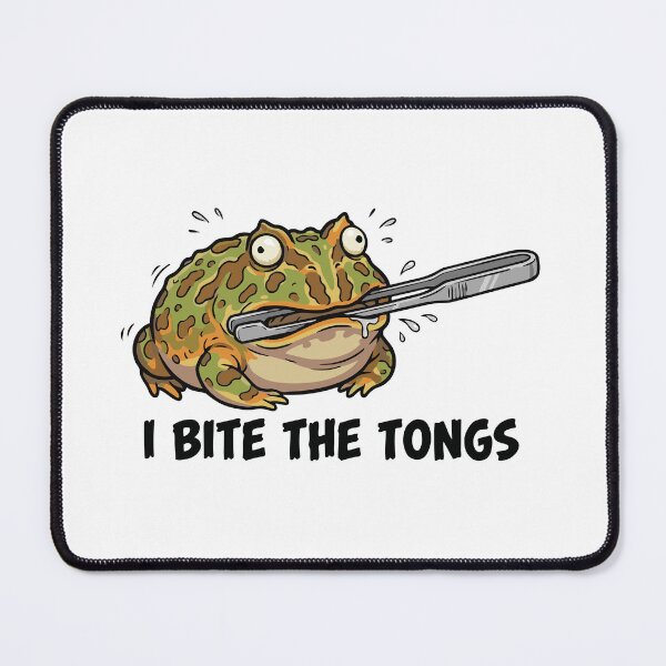 Item preview, I Bite The Tongs Aggressive Pacman Frog designed and sold by Petzzz.