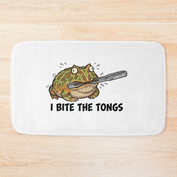 Item preview, I Bite The Tongs Aggressive Pacman Frog designed and sold by Petzzz.