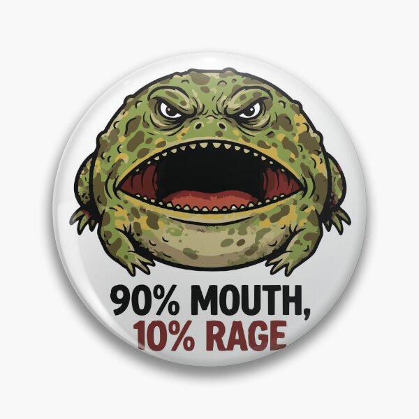 Item preview, 90 Percent Mouth 10 Percent Rage Pacman Frog designed and sold by Petzzz.