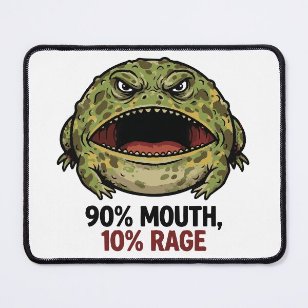 Item preview, 90 Percent Mouth 10 Percent Rage Pacman Frog designed and sold by Petzzz.