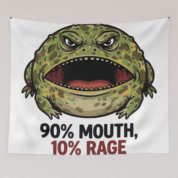 Item preview, 90 Percent Mouth 10 Percent Rage Pacman Frog designed and sold by Petzzz.