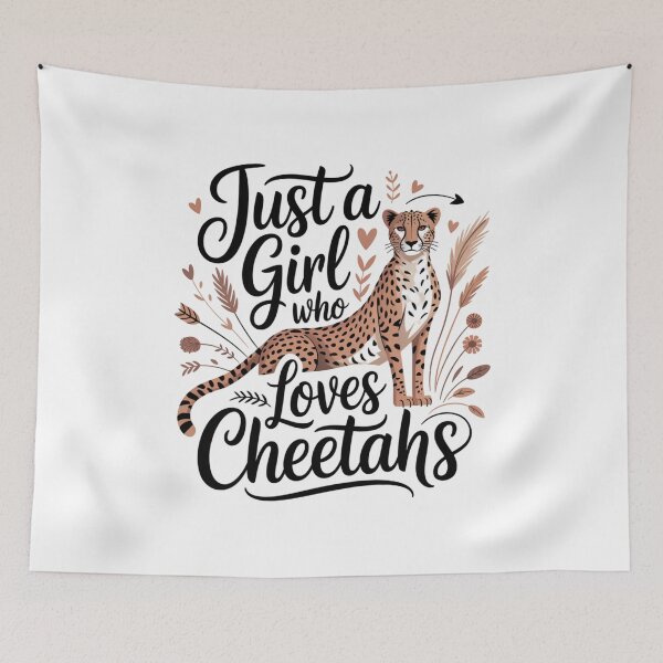 Item preview, Just A Girl Who Loves Cheetahs Big Cat Safari Animal Lover designed and sold by CORJIDOG-ART.