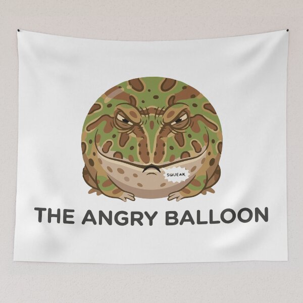 Item preview, Do Not Touch The Angry Balloon Pacman Frog designed and sold by Petzzz.