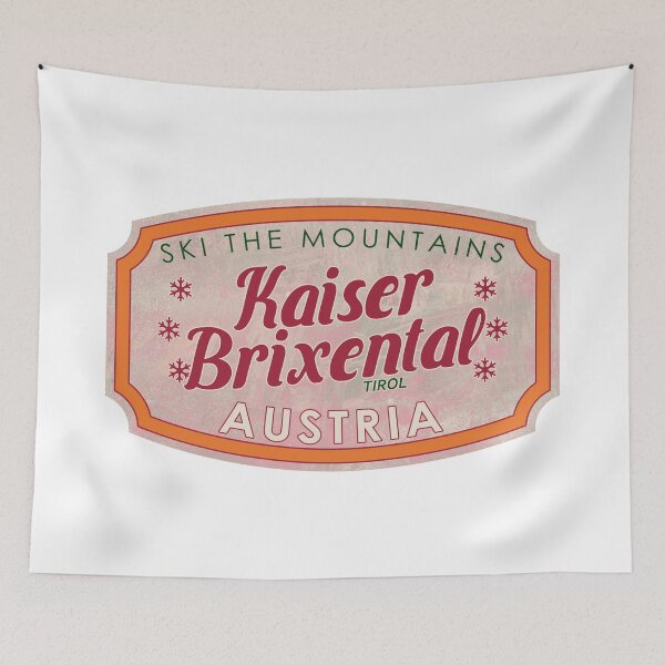 Item preview, Kaiser - Brixental, Austria, Tirol, Ski, textured skiing badge designed and sold by Wanderful-roads.