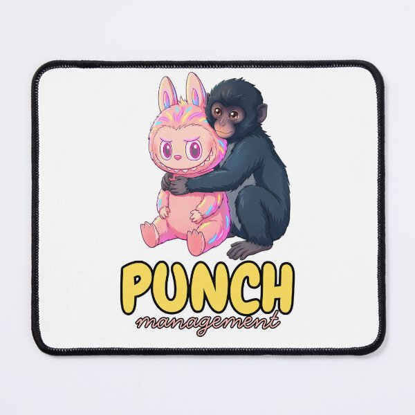 Item preview, Funny Monkey Hugging Cute Monster Toy Shirt – Kawaii Chibi Animal Parody Tee – Funny Gift Graphic Tee designed and sold by marcopoloirl.