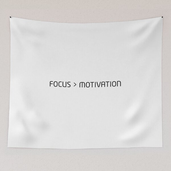 Item preview, Focus Greater Than Motivation Energy Focus Typography designed and sold by PureTypeStudio.