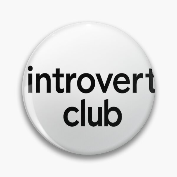 Item preview, Introvert Club Minimalist Typography – Funny Introvert Quote Aesthetic Design designed and sold by ArtWaveStudio8.
