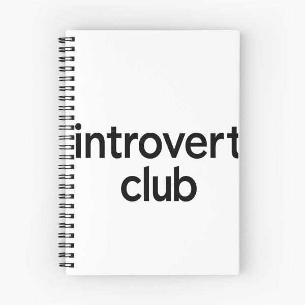Item preview, Introvert Club Minimalist Typography – Funny Introvert Quote Aesthetic Design designed and sold by ArtWaveStudio8.