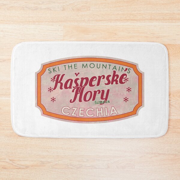 Item preview, Kašperské Hory, Czechia, Šumava, Ski, textured skiing badge designed and sold by Wanderful-roads.