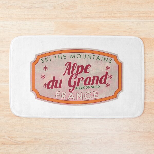 Item preview, Alpe du Grand Serre, France, Alpes du Nord, Ski, textured skiing badge designed and sold by Wanderful-roads.