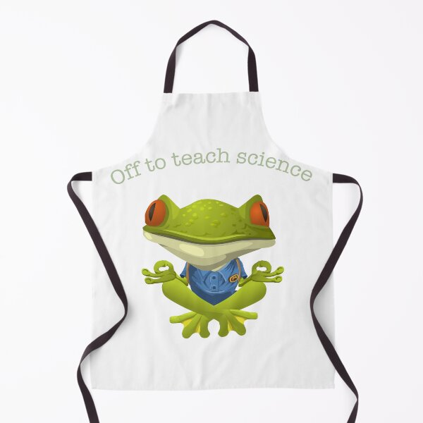 Item preview, Off To Teach Science Meditating Frog Biology Teacher Humor designed and sold by PixelWaveBD.
