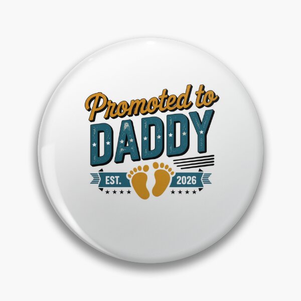Item preview, Promoted To Daddy Est. 2026 New Dad Expecting Father Announcement designed and sold by CORJIDOG-ART.