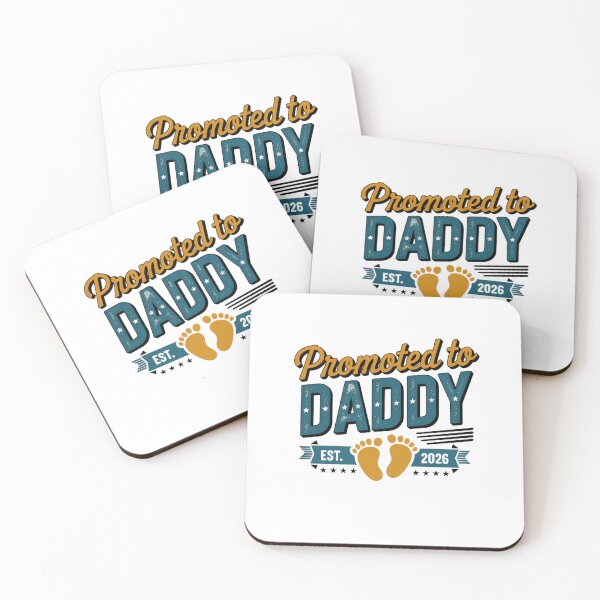Item preview, Promoted To Daddy Est. 2026 New Dad Expecting Father Announcement designed and sold by CORJIDOG-ART.