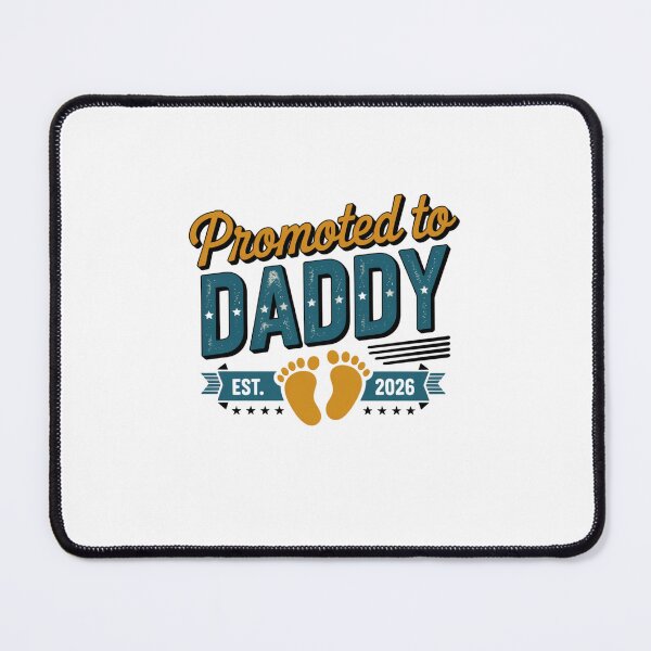 Item preview, Promoted To Daddy Est. 2026 New Dad Expecting Father Announcement designed and sold by CORJIDOG-ART.