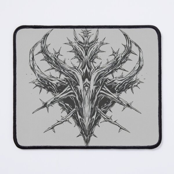 Item preview, Y2K Cyber Tribal Spiked Emblem / Dark Futuristic Gothic Art designed and sold by MorbidDreams.