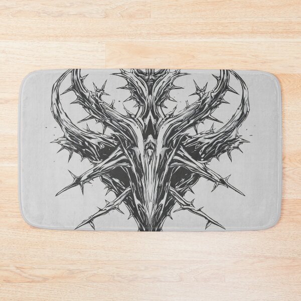 Item preview, Y2K Cyber Tribal Spiked Emblem / Dark Futuristic Gothic Art designed and sold by MorbidDreams.