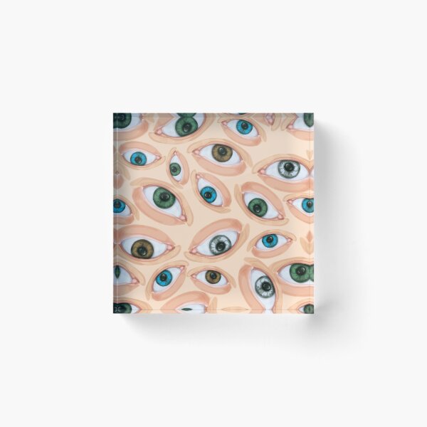 Item preview, Colorful Eyes Pattern – Surreal Eye Illustration designed and sold by AlisaArtDecor.