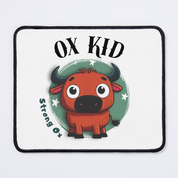 Item preview, OX Kid Chinese Zodiac – Strong OX Kid Illustration designed and sold by OriginalMindArt.
