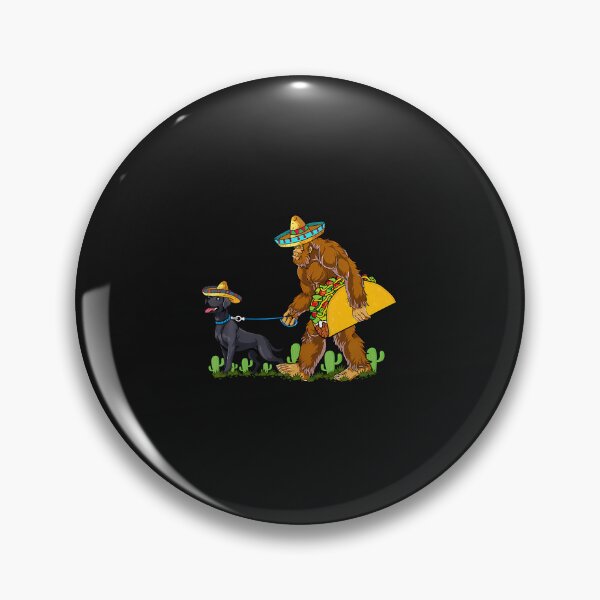 Item preview, Black Labrador With Bigfoot Carrying Taco Cinco De Mayo Dog designed and sold by Le7yaStore.