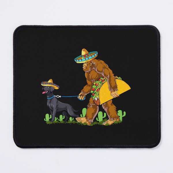 Item preview, Black Labrador With Bigfoot Carrying Taco Cinco De Mayo Dog designed and sold by Le7yaStore.