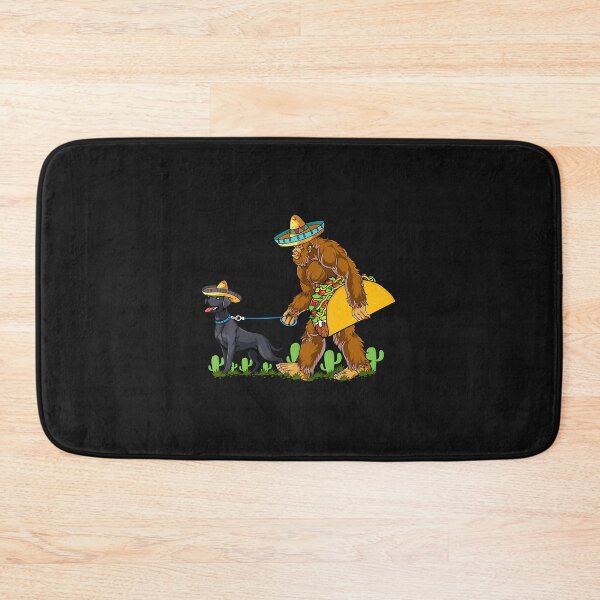 Item preview, Black Labrador With Bigfoot Carrying Taco Cinco De Mayo Dog designed and sold by Le7yaStore.