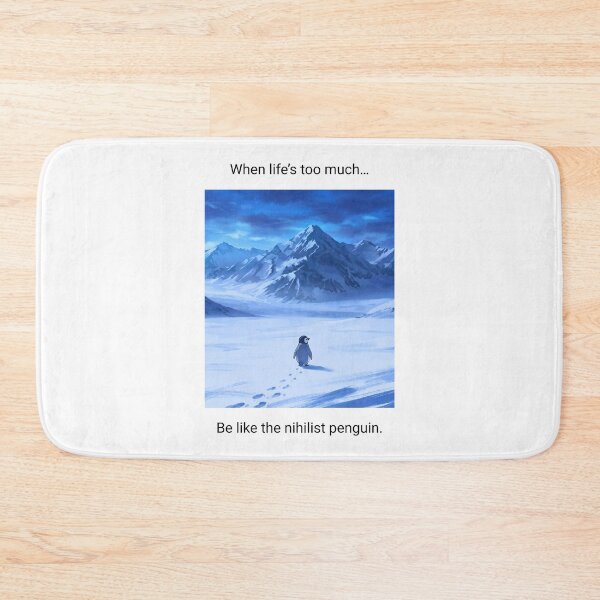 Item preview, Nihilist Penguin Funny Existential T-Shirt – When Life's Too Much Be Like the Penguin – Dark Humor Gift Tee designed and sold by marcopoloirl.