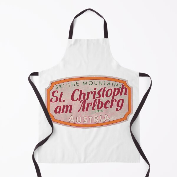 Item preview, St. Christoph am Arlberg, Austria, Tirol, Ski, textured skiing badge designed and sold by Wanderful-roads.