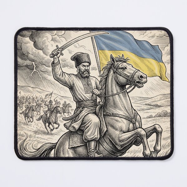 Item preview, Freedom or Death Cossack Charge designed and sold by KozakWarrior.