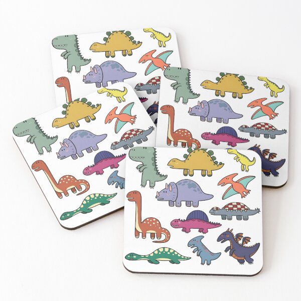 Item preview, Diverse Colorful Cute Cartoon Dinosaurs Collection designed and sold by PholPol1959.