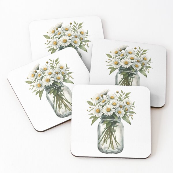 Item preview,  Wildflower Daisy Bouquet Mason Jar Aesthetic designed and sold by SOUFIANE1991.