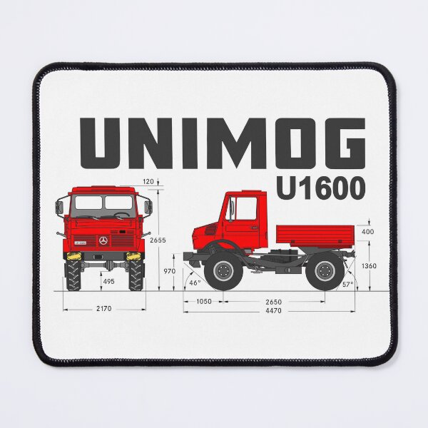 Item preview, Unimog U1600 – Schematic / Technical Illustration (Orange)				 designed and sold by Groenendijk.