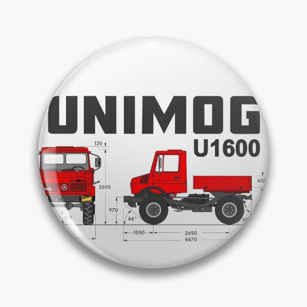 Item preview, Unimog U1600 – Schematic / Technical Illustration (Orange)				 designed and sold by Groenendijk.