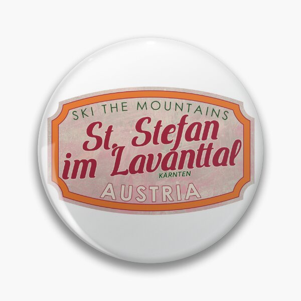 Item preview, St. Stefan im Lavanttal, Austria, Kärnten, Ski, textured skiing badge designed and sold by Wanderful-roads.