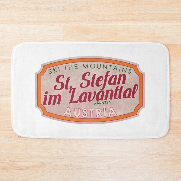 Item preview, St. Stefan im Lavanttal, Austria, Kärnten, Ski, textured skiing badge designed and sold by Wanderful-roads.