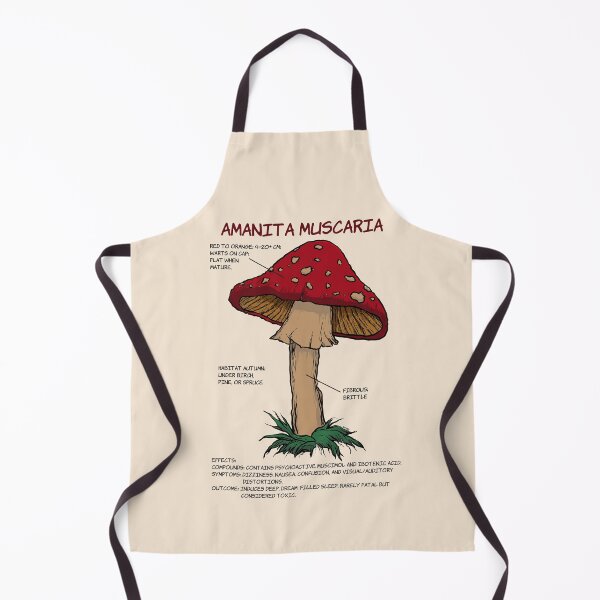 Item preview, Amanita Muscaria Mushroom - Vintage Botanical Field Guide designed and sold by Geek-O-MNL.
