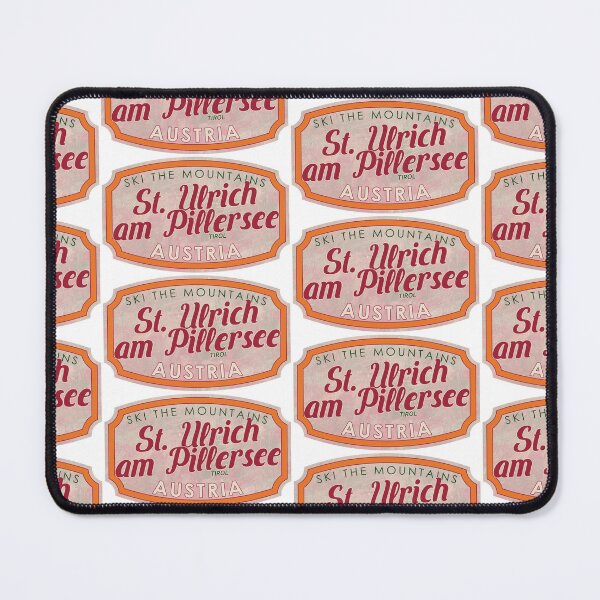Item preview, St. Ulrich am Pillersee, Austria, Tirol, Ski, textured skiing badge designed and sold by Wanderful-roads.
