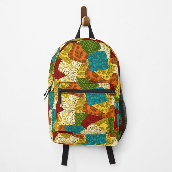 Artikelvorschau, Farbenfrohes Patchworkmuster – Volkstextil-Quiltdesign entworfen und verkauft von AlisaArtDecor.