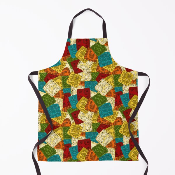 Item preview, Colorful Patchwork Pattern – Folk Textile Quilt Design designed and sold by AlisaArtDecor.