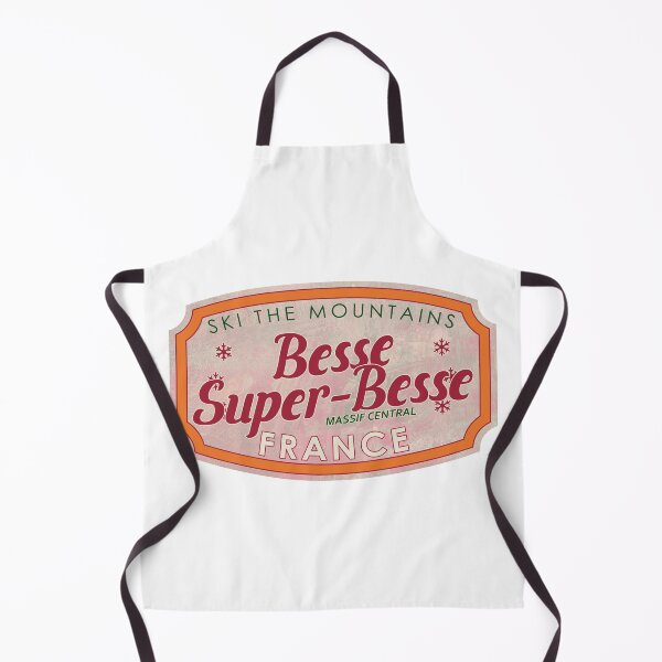 Item preview, Besse Super-Besse, France, Massif Central, Ski, textured skiing badge designed and sold by Wanderful-roads.