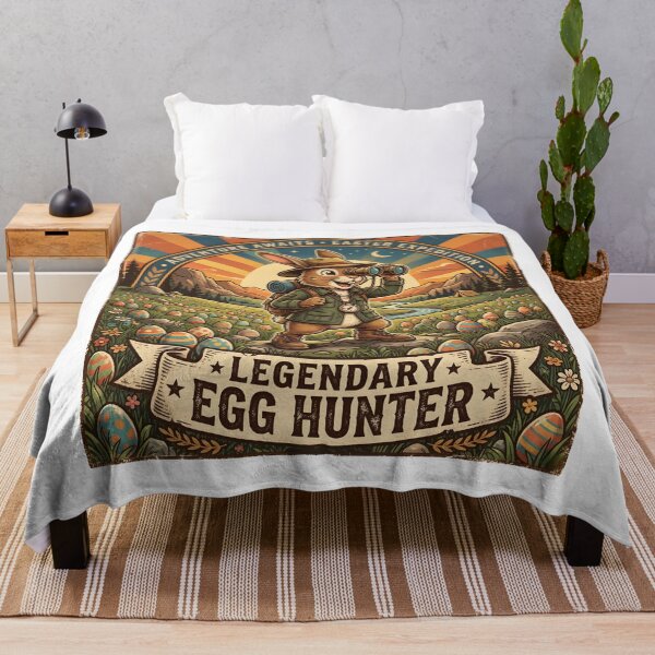 Item preview, Legendary Egg Hunter Shirt – Easter Bunny Explorer Graphic designed and sold by relso.