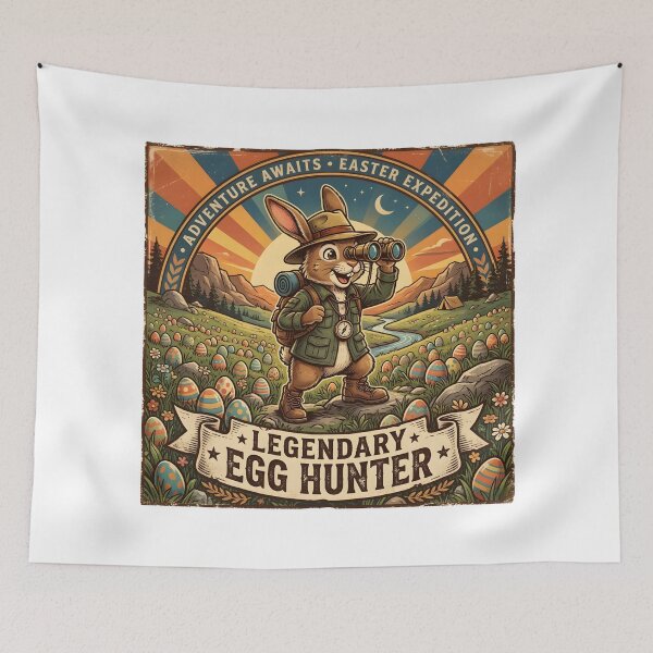 Item preview, Legendary Egg Hunter Shirt – Easter Bunny Explorer Graphic designed and sold by relso.