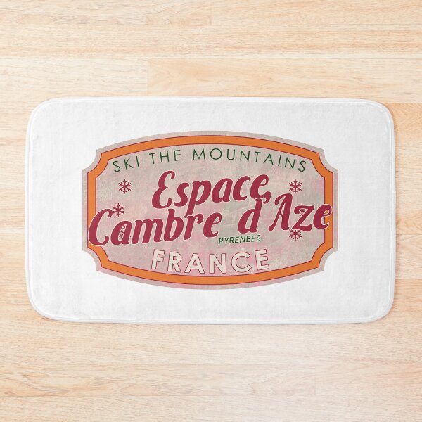 Item preview, Espace Cambre d'Aze, France, Pyrenees, Ski, textured skiing badge designed and sold by Wanderful-roads.