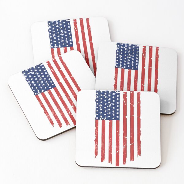 Item preview, Vertical American Flag  designed and sold by ✠Extra✠Ecclesiam✠Nulla✠Salus✠.