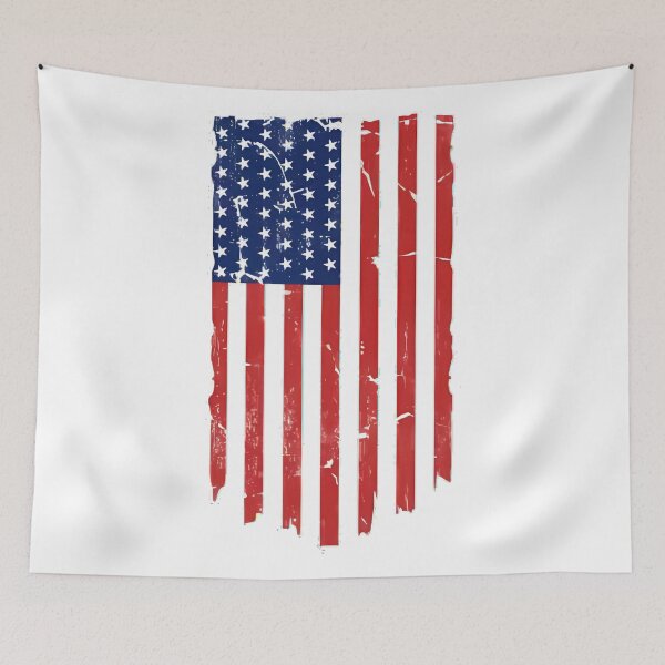 Item preview, Vertical American Flag  designed and sold by ✠Extra✠Ecclesiam✠Nulla✠Salus✠.