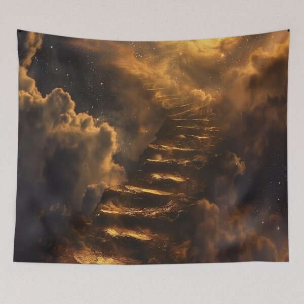 Item preview, Staircase To The Sky - Cosmic Artwork designed and sold by QuantumDrift.